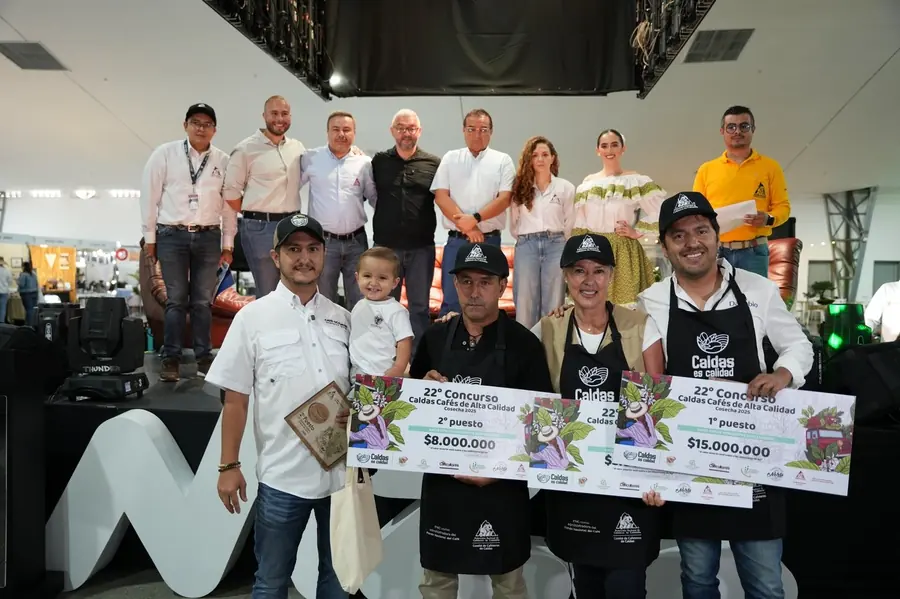 Alejandro Álvarez, 1er puesto en el 22° Concurso Caldas Cafés de Alta Calidad, abril de 2026